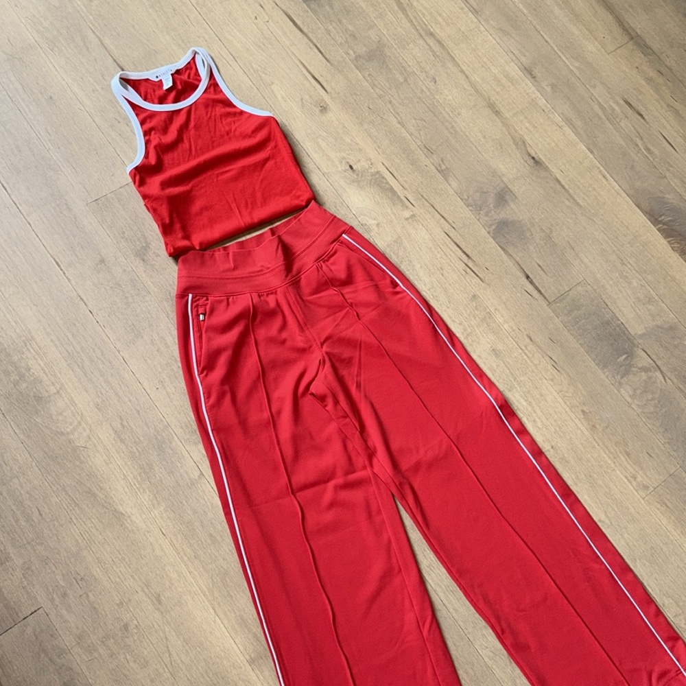 Athleta Venice wide leg Track Pants and ribbed tank set - Picture 10 of 15